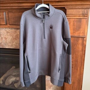 The Alaskan Hardgear Gray Graveltec 1/4 Zip Pullover Duluth Trading Company XL